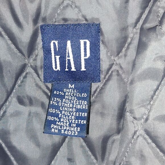 Gap Teal wool jacket with hood super cute  Sz S - Picture 5 of 5